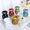 Durable Candle Essential Oil Burner Small Aroma Candle Holder Star Moon Incense Burner Tealight