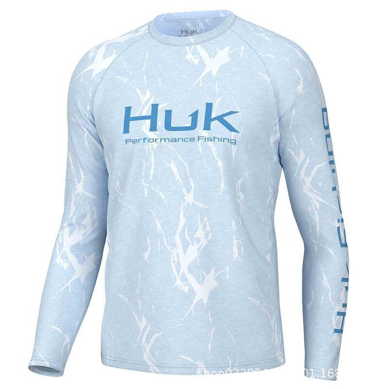 Fishing Wear, Summer Long-Sleeve Sun Protection Crew Neck T-Shirt, Quick-Dry Breathable Lure Fishing Wear