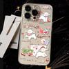 Милый Чехол для Телефона с Рисунком Овечки для IPhone 13 12 15 11 16 14 Pro Max IPhone 15 16 14 Plus Модный Прозрачный Защитный Чехол