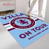 Ковер с логотипом Aston Villa для гостиной, спальни, дома, украшение дивана, нескользящий коврик для детских игр