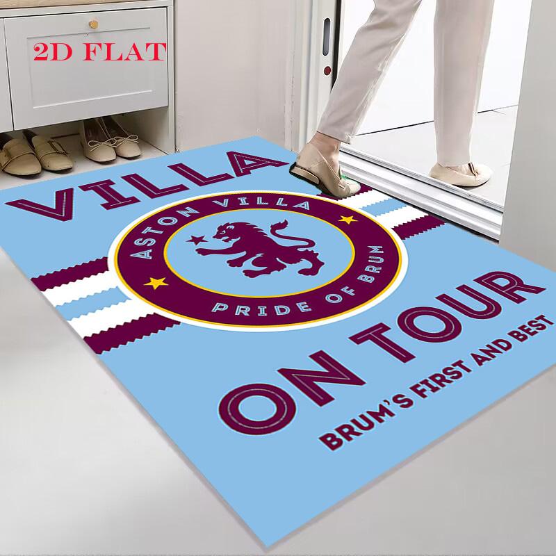 Ковер с логотипом Aston Villa для гостиной, спальни, дома, украшение дивана, нескользящий коврик для детских игр