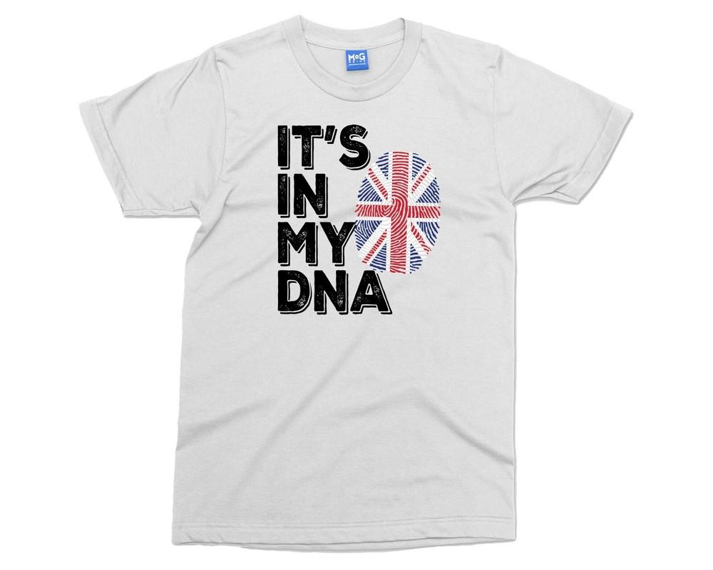 ItS In My Dna TShirt Unisex British Flag Tee Union Jack Top Uk Ethnicity Shirt