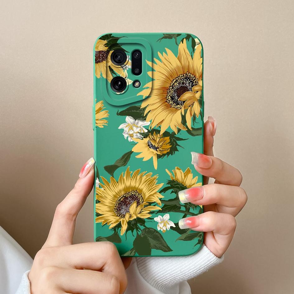 Чехол для телефона OPPO Narzo 30 4G 5G Neo 9 K3 K5 K9X K10 Pro, модная защитная пленка для экрана с подсолнухом, жидкий матовый мягкий силиконовый чехол для бампера OPPO