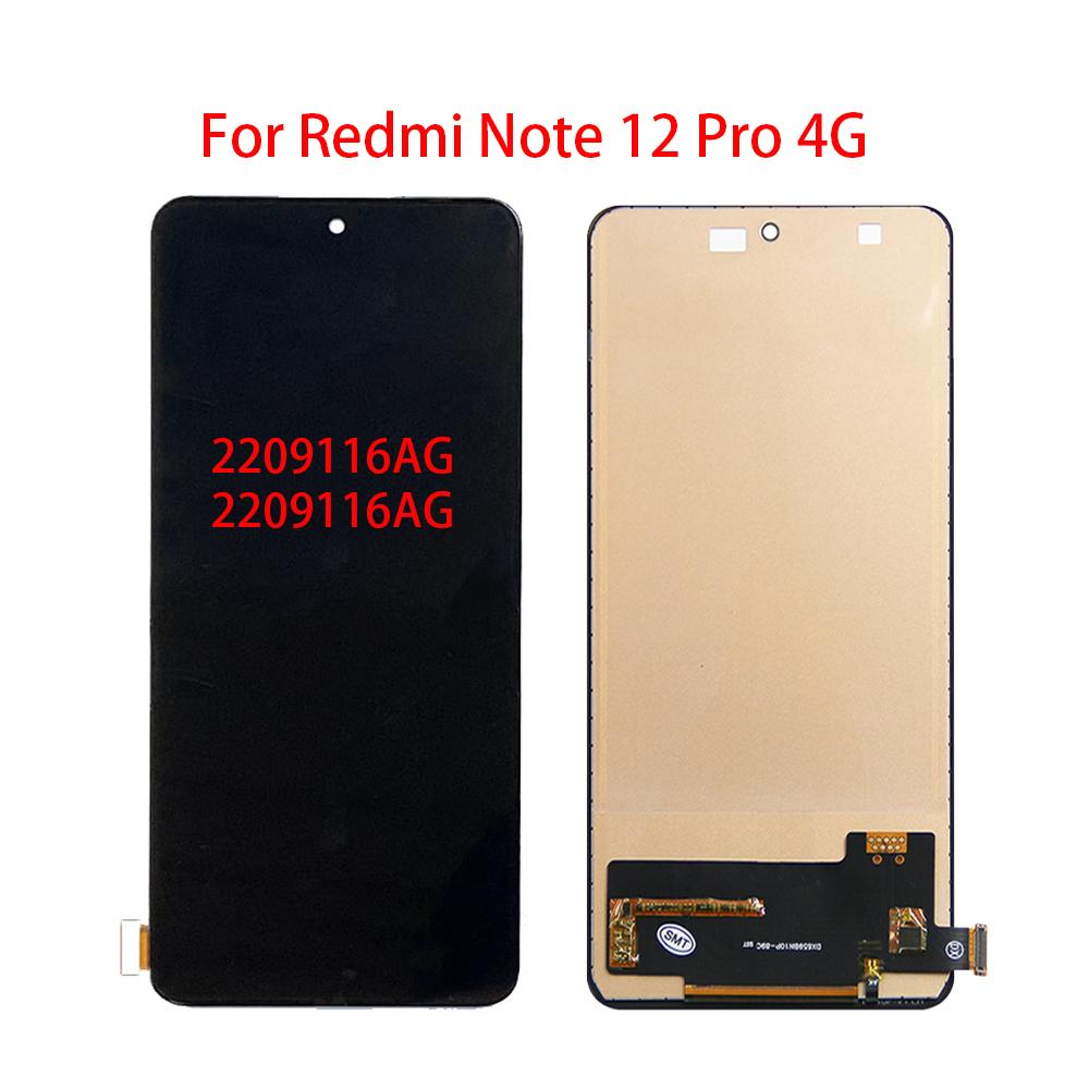 (TFT) ЖК-экран для Xiaomi Redmi Note 12 Pro 4G, ЖК-дисплей, дигитайзер сенсорного экрана, полная замена в сборе