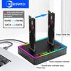 Док-станция для жестких дисков M.2 NVMe/SATA с двумя отсеками, автономное клонирование жесткого диска, дубликатор M.2 SSD, адаптер-контейнер для SSD USB3.2 GEN2