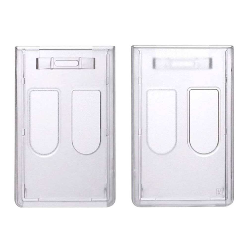Transparent Work Card Holder Card Sleeve Plastic Protector Cover Transparent Card Holder  Outdoor