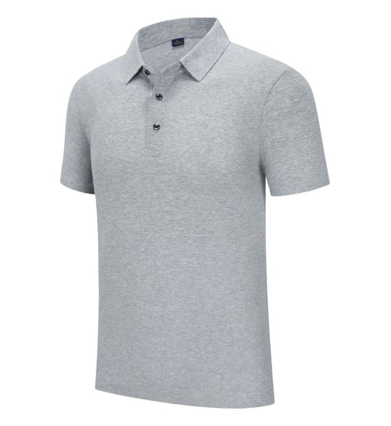 Летний комбинезон рубашка дышащий удобный топ лацкан короткий рукав однотонная футболка YG-241