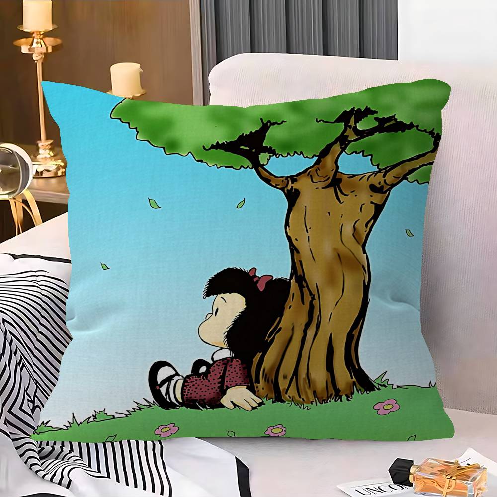 Cute Cartoon M-Mafalda Pillow Cover Sofa Cushion Cover Home Room Decoration Children Gift