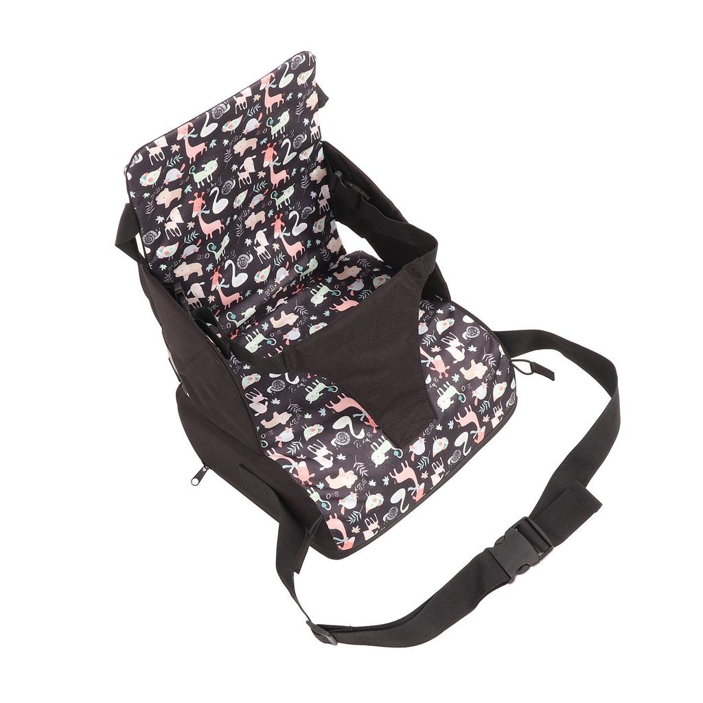 Детский стульчик-бустер, мультяшный портативный складной стульчик-бустер для малышей, для ужина с жирафами