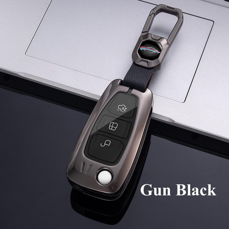 Высококачественный металлический автомобильный складной чехол для ключей, сумка-брелок для Ford Focus C-Max S-Max Galaxy Mondeo Ranger Transit Tourneo, индивидуальный протектор