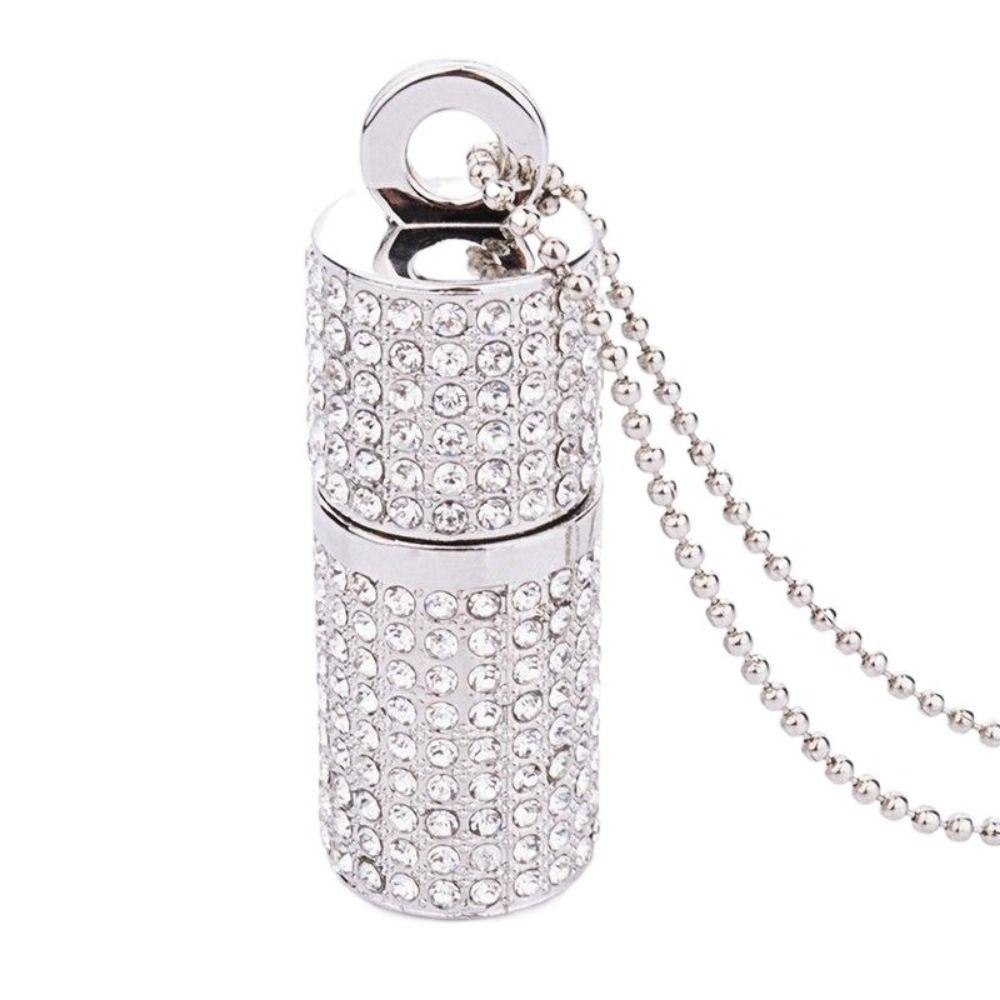Флешка-накопитель со стразами и кристаллами, блестящая флешка USB 2.0, праздничный кулон
