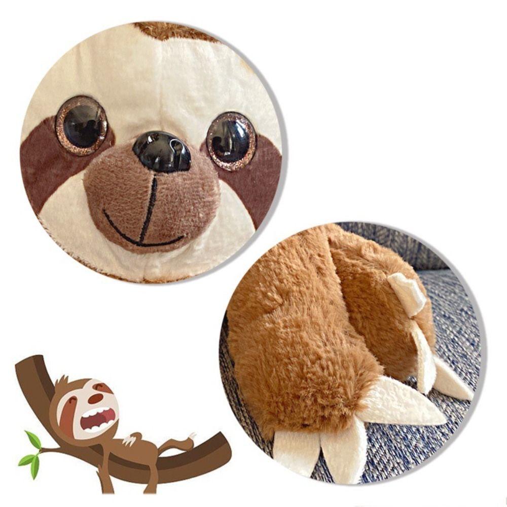Soft Comfort Sloth Plush Toy Stuffed Animals Simulation Sloth Doll Stuffed Sloth  Birthday Gift