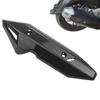 Motorcycle Exhaust Pipe Cover, Muffler Pipe Protector, Black ABS Exhaust Pipe Protector Guard For Honda Click 150 125 Motorcycle