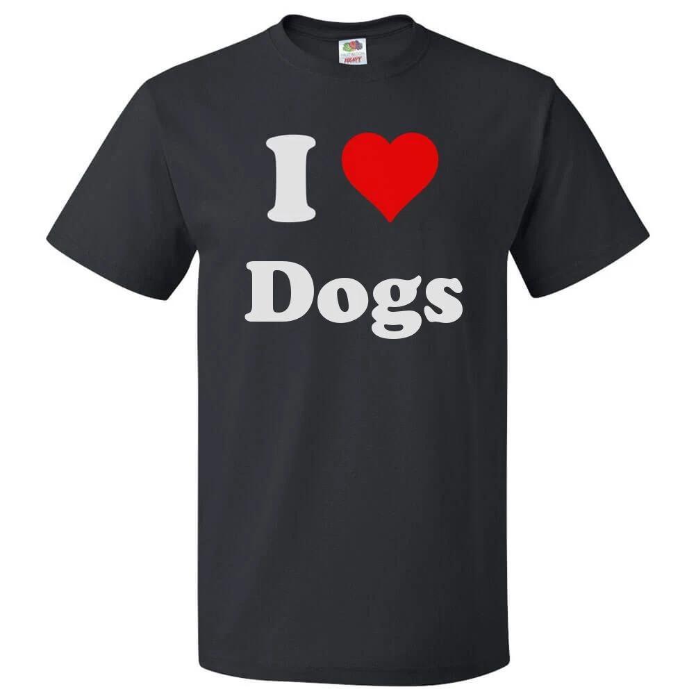 I Love Dogs T shirt I Heart Dogs Tee