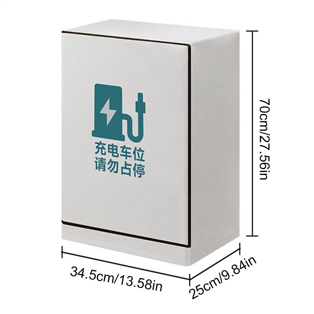 Защита от дождя для зарядной станции для электромобилей Водонепроницаемая защита от дождя для зарядной колонки для электромобилей Ткань для защиты колонны с солнцезащитным покрытием для двора