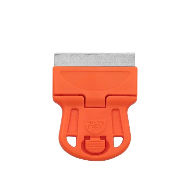 Scraper With A Blade One-Sided Razor Painting Scraper Holder Handle Standard Window Tinting Razor Scraper Tool Remover Cleaner