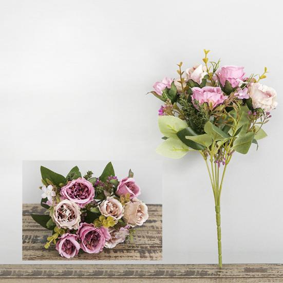 1шт искусственный цветок роза DIY производительность сад свадьба домашняя вечеринка фото реквизит