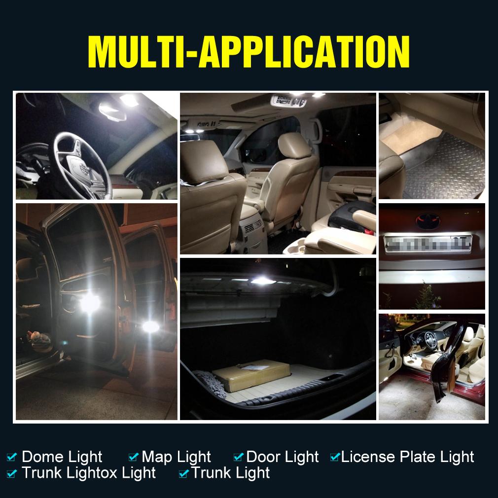 1 шт. без ошибок C5W C10W T6 светодиодная лампа 6641 28 мм 31 мм 9SMD 4014 салон автомобиля чтение гирлянда купол косметическое зеркало свет солнцезащитный козырек предохранитель авто лампа