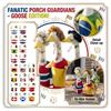 Костюм гуся для патио и газона с дизайном национального флага. Включает декоративный наряд и аксессуары для украшения двора на открытом воздухе.