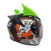 2 Pcs Plastic Motocross Racing Mohawk Horns Self-adhesive Helmet Decorative Accessories