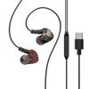 Wired Headphones In-ear Music Wired HIFI Monitoring Headphones Hanging Ear Mobile Gaming Sports Headphones