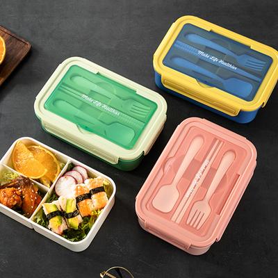 Ланч-бокс для столовых приборов, детский ланч-бокс Bento Box, большой емкости, детский школьный ланч-бокс, контейнеры для хранения еды, пригодные для микроволновки