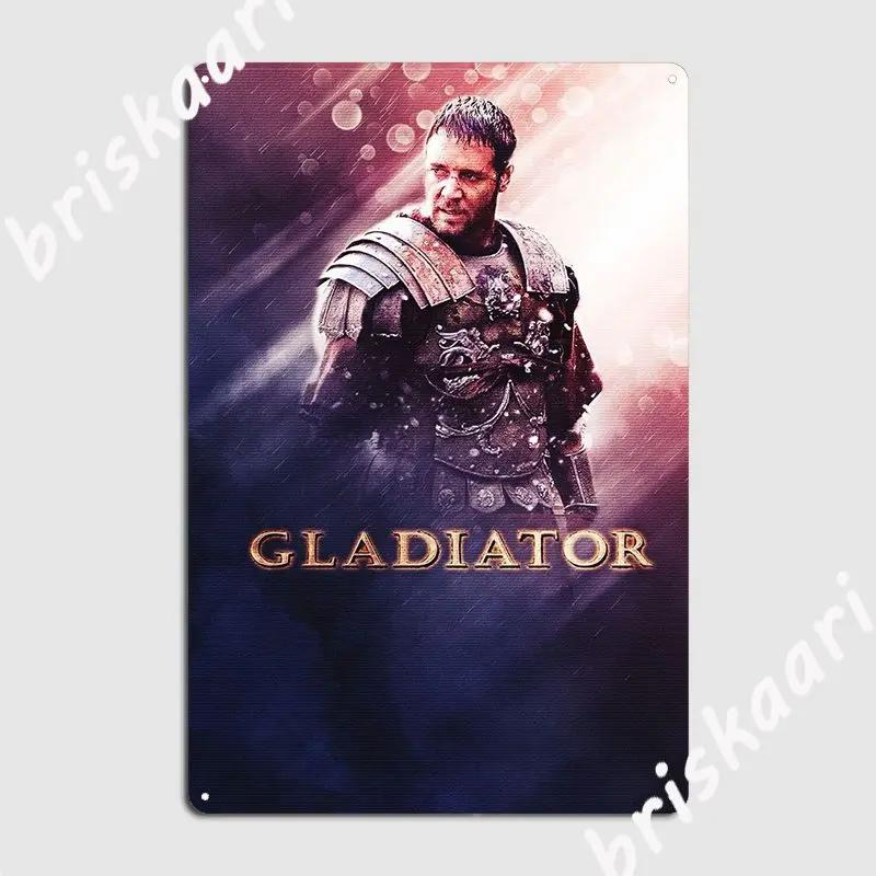 Gladiator Movies Metal Sign Decoration Wall Club Home Plates Tin sign Poster