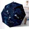 1 шт. Автоматический зонт «Морская жизнь» с кнопкой быстрого открытия/закрытия, ветрозащитная конструкция, легкий портативный зонт для женщин и мужчин 6121