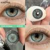 Eyeshare Цветные контактные линзы фиолетового цвета, комфортные цветные контактные линзы зеленого цвета, модные цветные контактные линзы коричневого цвета, мягкие линзы для глаз, 1 пара