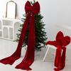Reusable Shopping Mall Christmas Tree Bow Flocked Christmas Tree Decoration  New Year Party
