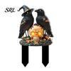 Charming Lawn Stakes Halloween Ground Stake Garden Art, Decorative Acrylic Yard Sculpture, Waterproof Courtyard Signs Sign, Weather Resistant Ornament