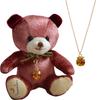 Petit Luu Birthstone Color Crystal Mini Angel Bear Necklace Gift (November)