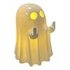 Resin Light-up Ghost Halloween Decor Little White Ghost Figurine Cute Glowing Ghost Statue for Home Table Tiered Tray Decor