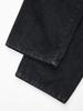 IKALOOK Black Washed Semi-Wide Fit Jeans Djn106