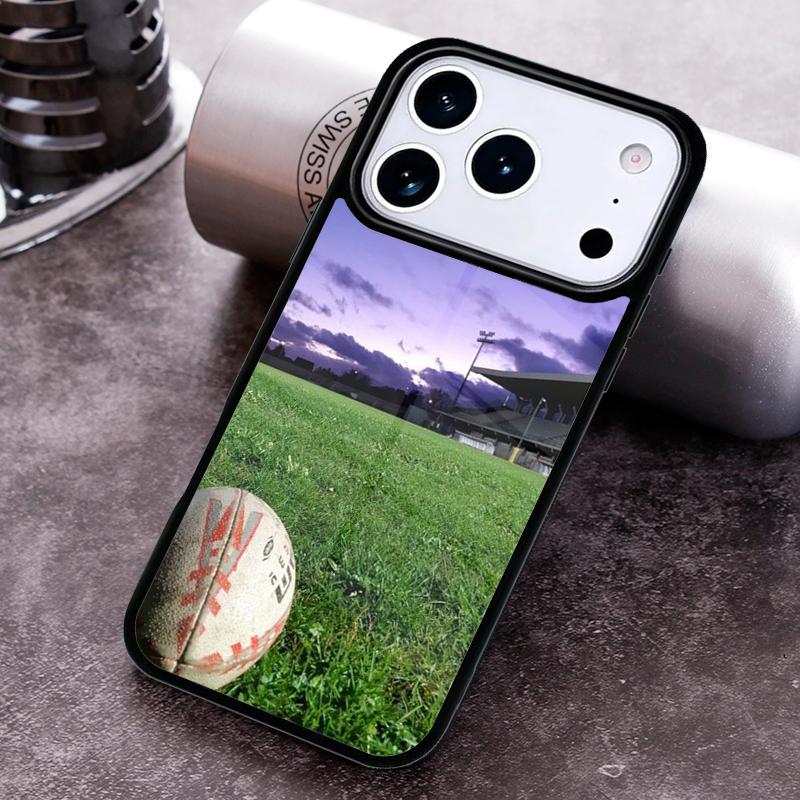 Чехол для телефона в виде мяча для регби для iPhone 17 16 15 Pro Max Air 14 13 12 11 Plus Ударопрочный Capa Чехол