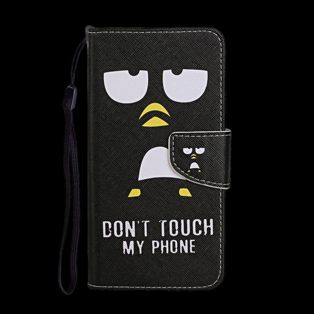 Кожаный чехол для Iphone 12 13 Pro Max, флип-кошелек, держатель для карт, модный чехол для телефонной книги с мультяшной росписью 12pro 13pro