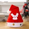 Plush Christmas Hat Polyester Santa Snowman Hat Xmas Cap Xmas Arts Hats  Xmas Gift
