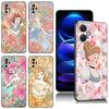 Snow White Princess Jasmine Black Silicone Phone Case For Xiaomi Redmi Note 9 10 11 11S 11T 12 13 Pro 5G Plus 9S 10S 12S