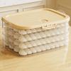 Food-grade Dumpling Storage Box Plastic Refrigerator Storage Box Wonton Freezer  Household