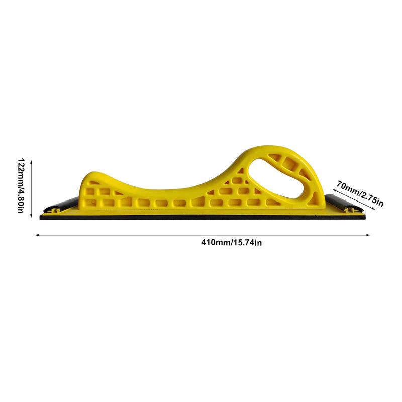 Hand Sander Block Adjustable Longboard Hand Sanding File Block Hook & Loop Backing Conversion Adapter Rolls Or Sandpaper Sheets