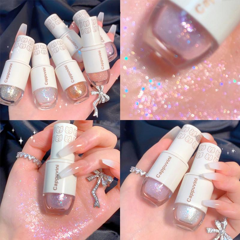 CAPPUVINI Блестящие бриллиантовые жидкие тени для век Sparkle Shine Metal Eye Makeup 6 цветов