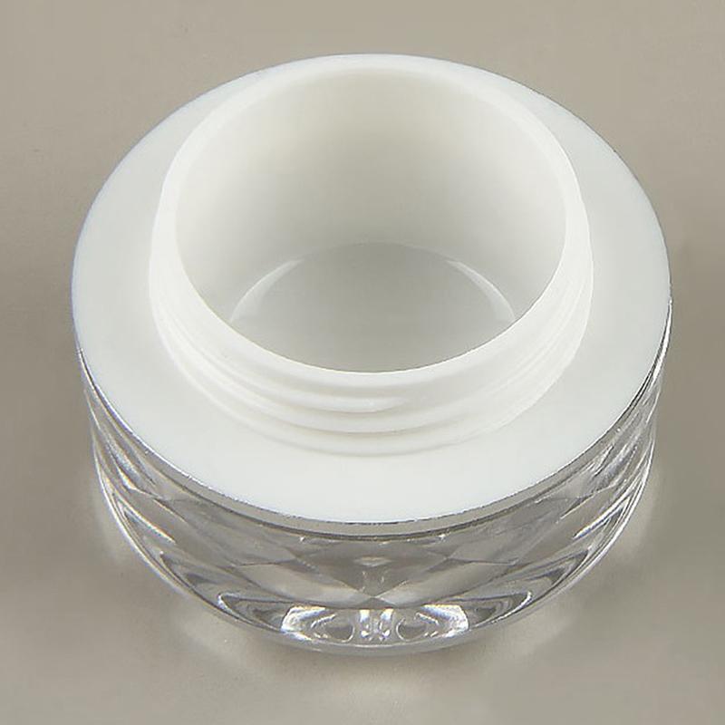 7г Пустая акриловая пластиковая банка для упаковки крема, бальзама, ногтей, свечей, косметики, дорожный контейнер для хранения с внутренней крышкой
