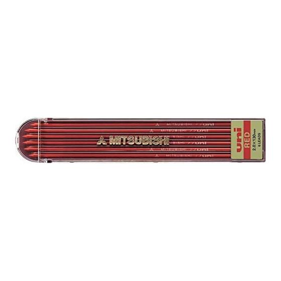 Mitsubishi Pencil Uni Держатель Стержень-заправка 2,0 мм Красный ULN.15 Набор из 2 шт.