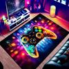 Коврик для игровой зоны для подростков, ковер для мальчиков, 3D-прозрачный геймпад, игровой контроллер для игровой комнаты, спальни для мальчиков и девочек, игровой комнаты, напольный коврик