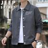 JEEP SPIRIT Men's Spring Autumn Casual Lapel Jacket
