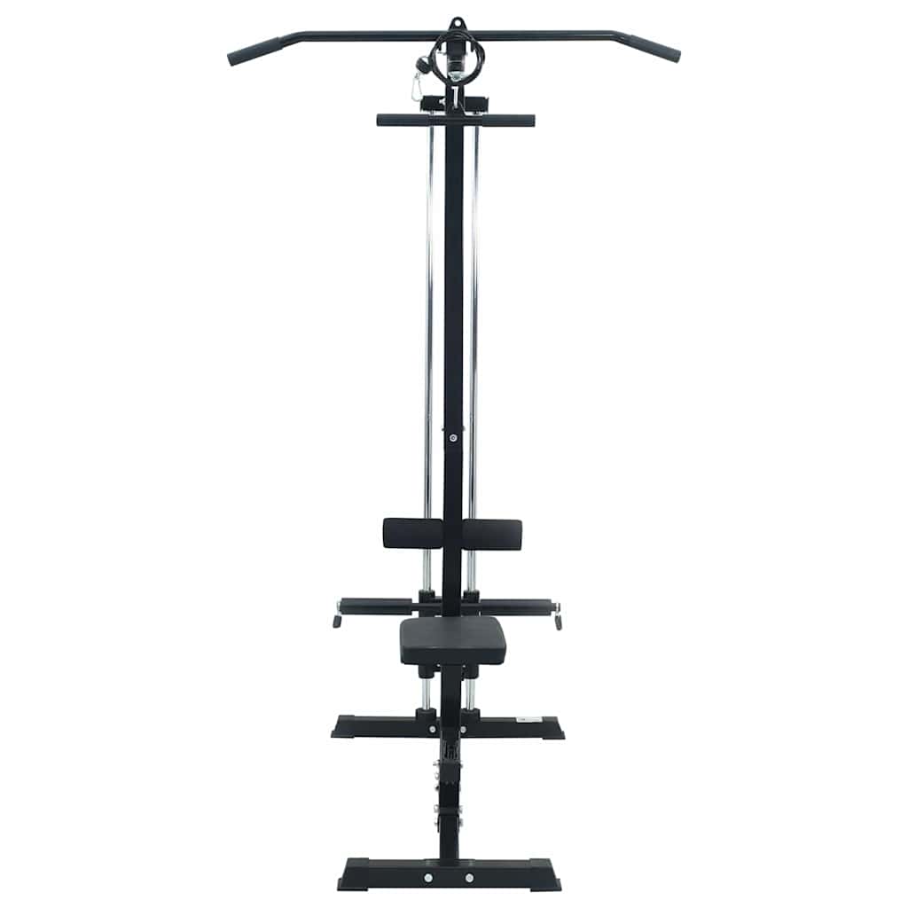 Lat Pulldown Machine Black 110 x 70 x 187 cm