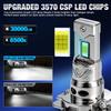 2 шт. 30000 лм H4 H7 Светодиодные лампы для фар Мини Турбо H11 LED H8 9005 HB3 H1 80 Вт Автомобильные противотуманные фары Ближний/дальний свет Фара Автоматический Plug&Play Лампа 6500K Белый