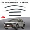 For TOYOTA COROLLA CROSS 2024 2024 Window Accessories Roof Sun Rain Shade Vent Visor Spoiler Wing Chrome Window Trim Ventvisor