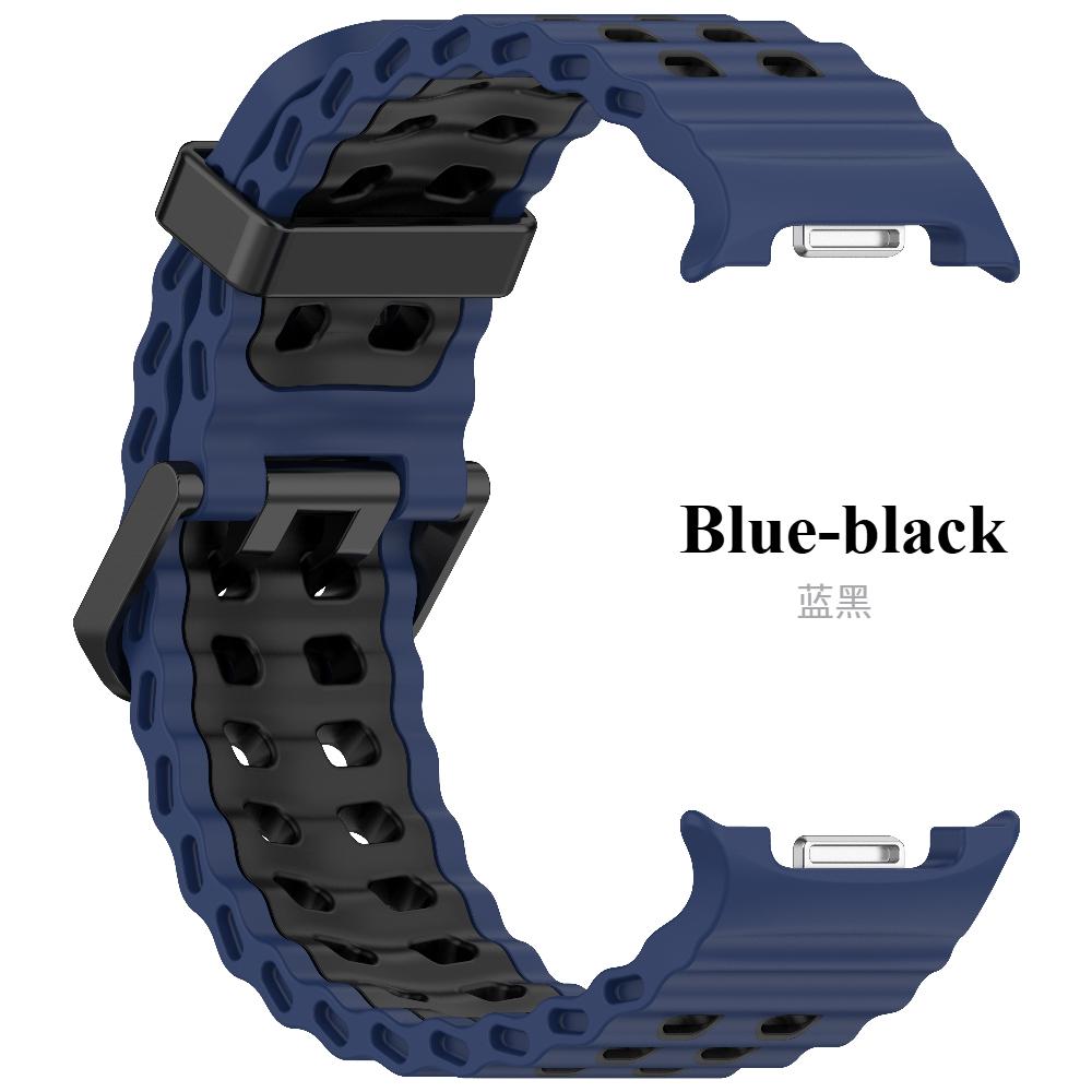 Морской ремешок для Samsung Galaxy Watch 8 Classic Аксессуары Двухцветный Спортивный силиконовый браслет Ремешки для Galaxy Watch 8 40 мм 44 мм