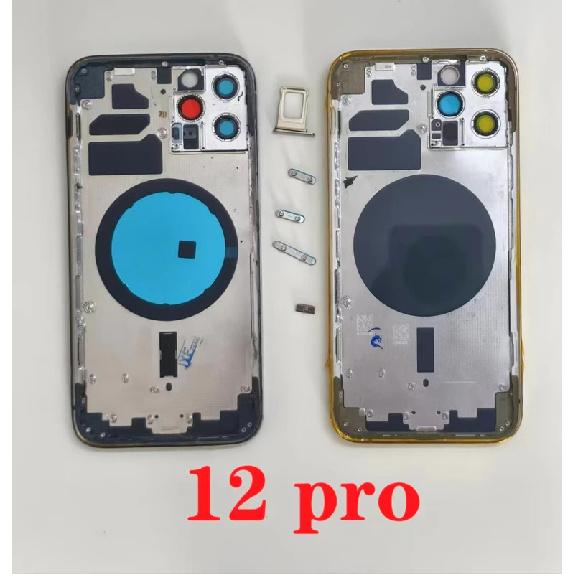 Задняя крышка OEM для iPhone 13 Pro Max 12 Mini 11 SE3 14 Pro max Задний корпус С бесплатными подарками, Рамка задней крышки + Задняя крышка + Боковые кнопки
